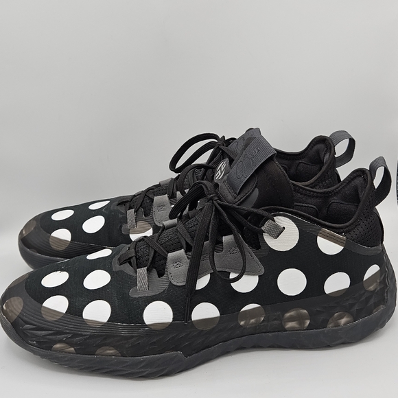 Rare Adidas + Harden Vol. 5  Futurenatural Polka Dot basketball shoes~13.5 - Picture 1 of 16